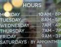 Opening Hours